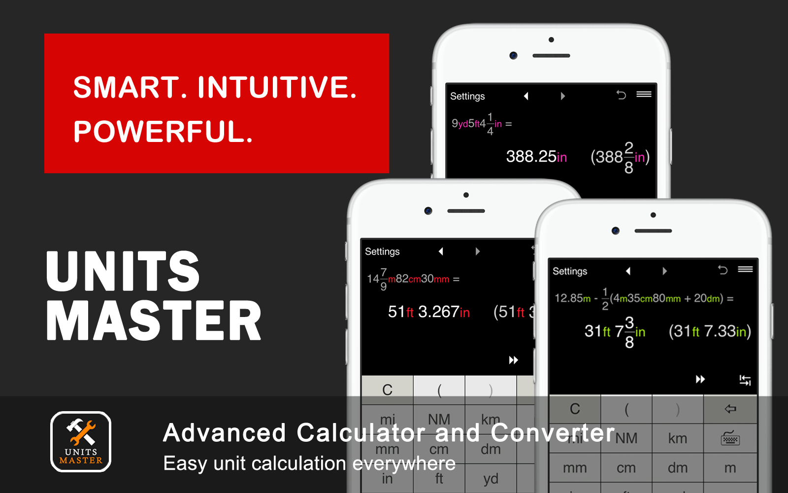 Unit Calculator and Converter for everyday calculations